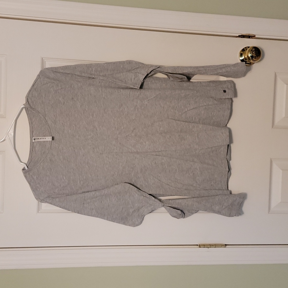 Fabletics long sleeve cutout elbows workout shirt